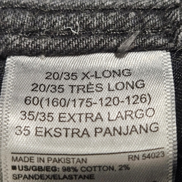 92 GAP HIGH RISE VINTAGE SLIM JEANS IN BLACK MANGO WOMEN'S PLUS SIZE 20 - Picture 12 of 13